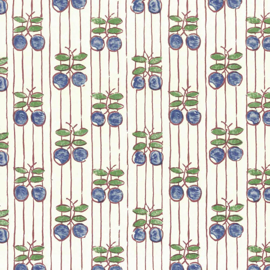 Blue Plums Stamped Italian Print Paper ~ Rossi Italy